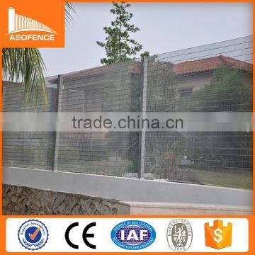 Hot sale perimeter pvc fence security with Flat Wrap Fence Top