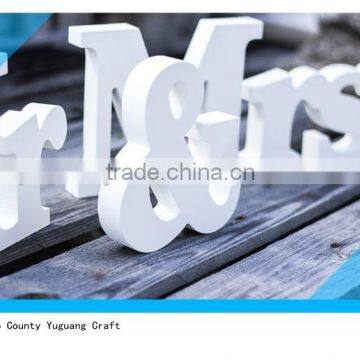 Handmade Wooden Letter White MR & MRS Wooden Letter photo-2