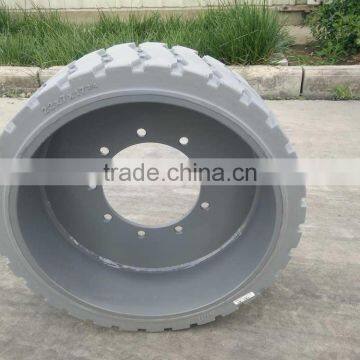 Genie 36123 36124 Mold On Wheel 22 X 7 X17 3/ 8 9 Bolt Black Rubber Scissor Lift Tires photo-6