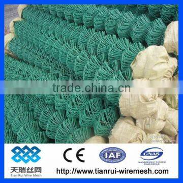 security PVC coated galvanized chain link fence