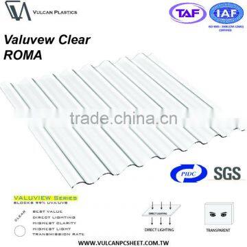 Circular Corrugated Greenhouse Polycarbonate Sheet (Valuview Clear ROMA) photo-4