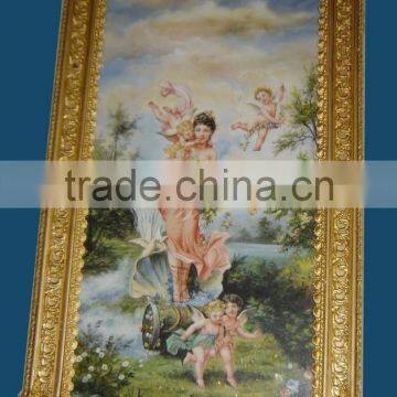 The Family Picnic Framed Wall Mounting Oil Painting, Home Decorated Painting Mural photo-3