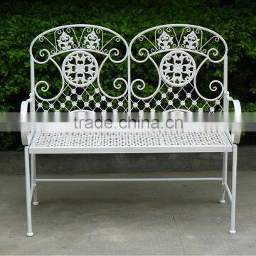 folding metal bench for home garden