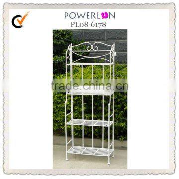 4-tier folding metal flower pot rack