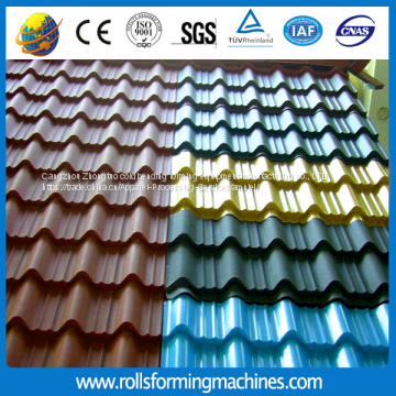 Aluminium Roof Trapezoid Tile Making Machine photo-4