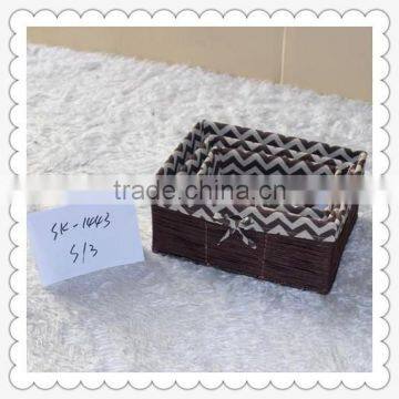 Newest Design Square Antique Handmade Natural Material Willow Basket photo-4