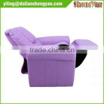 Kids Lavender Padded PU Leather Recliner Chair photo-5