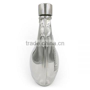 Mirror Wine Pot 10 oz Stainless Steel Hip Flask photo-3