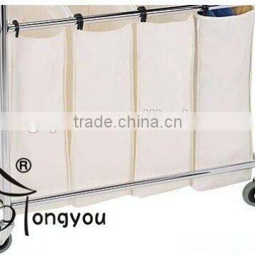 Oxford Cloth Foldable Laundry Hamper Four Compartments Laundry Basket Storage Bins With no Lid