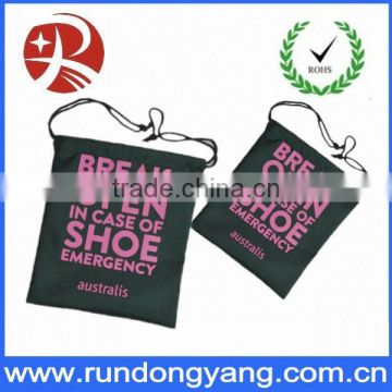 wholesale custom printed polyester drawstring bag