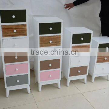 UEnjoy Shabby Chic Pair of Bedside Table Unit Wooden Cabinet 2 Drawers Nightstand Bedroom photo-6