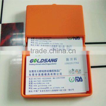 2015 Hot Sale Custom Make Colorful Silicone Business Card Holder