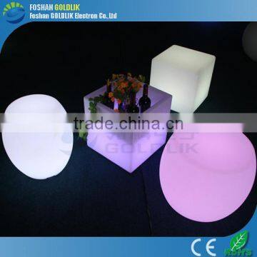 Nightclub and bar decoration colorful light up cube chair GKC-043RT