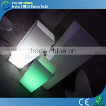 GLACS Control Long Square Flower Pot LED Battery Lighted Garden Flower Pot photo-5