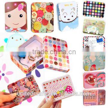 Storage Bag Multi-Style Card Pill Case Iron Tin Mini Jewelry Box Xmas New Gift