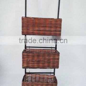 RH-4721 Over the Door 3 Tiers Convenient Wholesale Hanging Wicker Basket photo-3