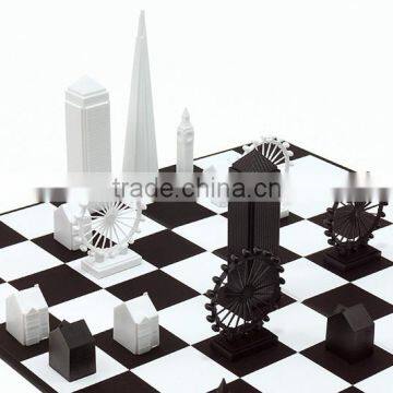 2017 Factory Wholesale Custom Acrylic Chess Set,colored Glass Chess Sets, 3D Marble Chess Set photo-6