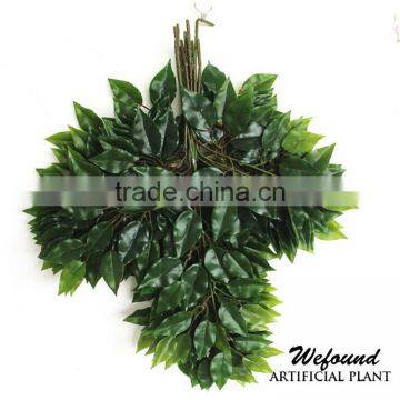 Factory Direct Plastic Handle High Simulation Banyan Tree Leaf Green Leaf Decoration Sets do Wholesale Shooting photo-5
