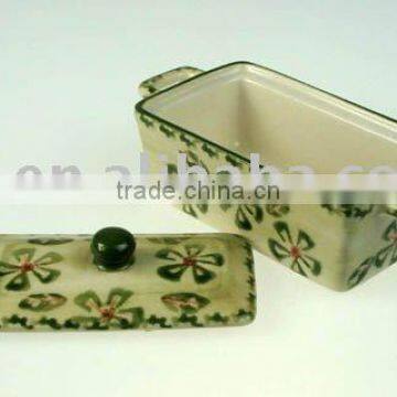 Stoneware casserole mini rectangle shape