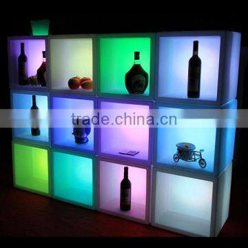 salon storage cabinets/led furniture