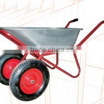 WB6404W 100L Dual Wheel Metal wheelbarrow for Russia