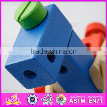 2016 New Design Kids Changeable Wooden Nut Toy,diy Children Wooden Nut Toy W03C021 photo-4