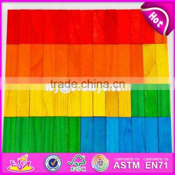 High Quality 54 Pcs Preschool Wooden Kids Playing Blocks W13D154 photo-6