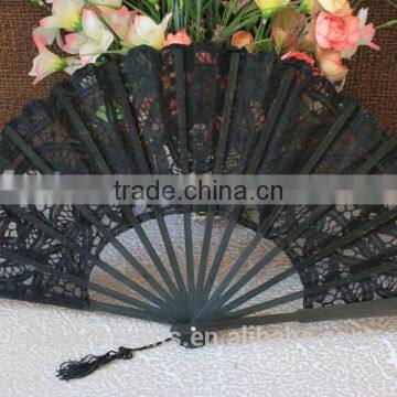 Black Color Lace Wedding Fan photo-2