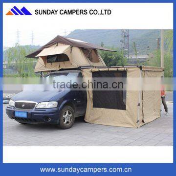 2017 Hot sale camping canvas car roof top tent for 4x4 truck