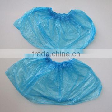 Blue Disposable PE Waterproof Shoe Cover,Disposable plastic CPE/PE shoe cover,Blue PP non woven nonwoven shoe cover