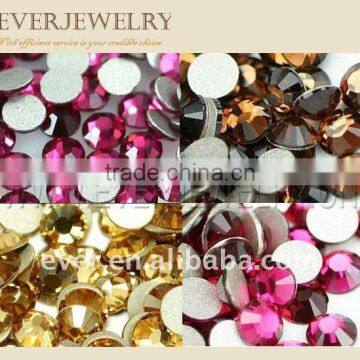 chinese machine cut flat back stone,chinese non hot fix flat back glass stone
