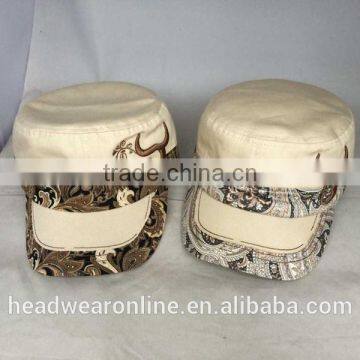 Hot Horn Embroidery Military Caps and Flat Caps With Dongguan Factory photo-6