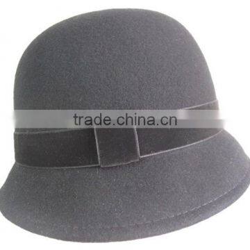 Wool Fashion New Vintage Women Fedora Wool Cloche Hat photo-2