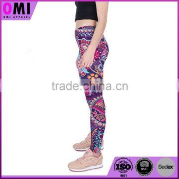 womens full printing camo fitness tights high quality latex galaxy slimming leggings