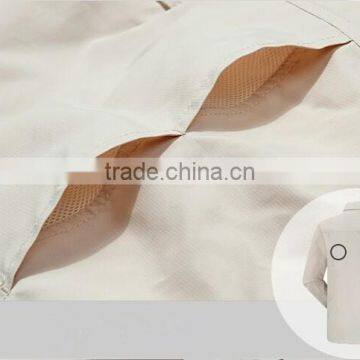 ZX Dual Function Men Shirts Outdoor Khaki Color Fishing Quick-dry Shirts With Long Sleeve photo-2