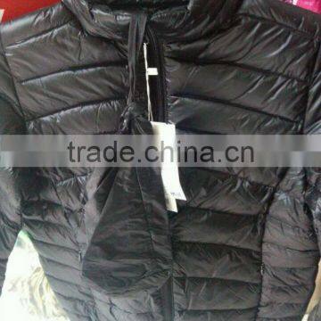 2015 New Design Down Jacket Short Style Light Down Jacket With a Bag Functional Fabric European Standard