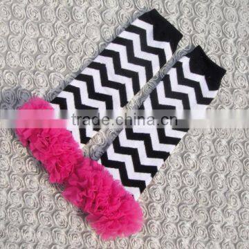 Wholesale Stylish Warm Socks Baby Leg Warmers With Chffion Ruffles photo-2