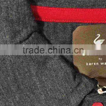 Custom Men's 100% Merino Wool Pullover Breathes Polo Shirt Tennis Top With Button Long Sleeve Spring photo-3