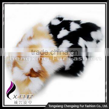 CX-D-33 Fashion Cheap Sofa Pillow Decorative Genuine Fox Fur Custom Cushion Cover photo-3