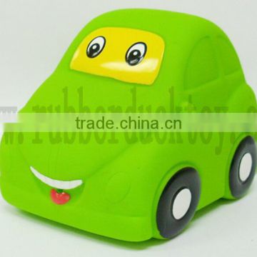 floating rubber cartoon car toy ,rubber cartoon car bath toy ,baby rubber cartoon car toy