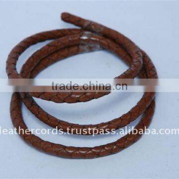 Round Braided Leather String