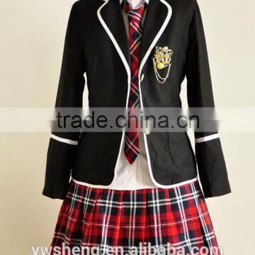 Hot sell factory price fashion girl school uniform skirts, custom made primary school uniform import form china