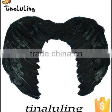 new black ostirch feather angle wings for wedding gifts