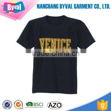 OEM 100% Cotton Printed Round Neck Short Sleeve T shirts for Man and Woman