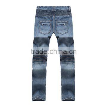 2016 Hot Men's Fashion Men's Jeans Bule Jeans Hole Personality Male Personality Pants Beggar photo-2