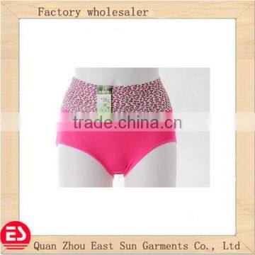 good design on stock OEM free size hign cut bamboo women underwear