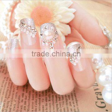 Fashionable Designed Finished Pearl Manicure Nail Tips photo-4