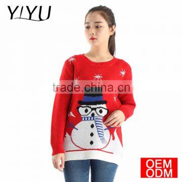 2017 Christmas Jumper Factory Price Cute Snowman Christmans Sweater for Woman photo-3