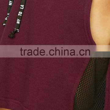 Fashion Sleeveless Tops Outwear Sweatshirt Women Slim Fit Hoodie photo-4