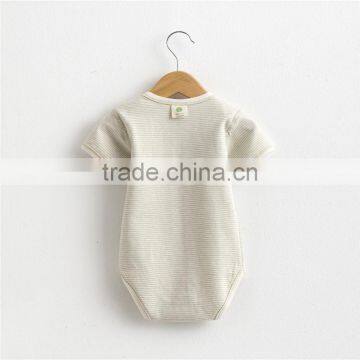 Wholesale 100% Organic Cotton Summer Babies Clothing Set Baby Onesie photo-3